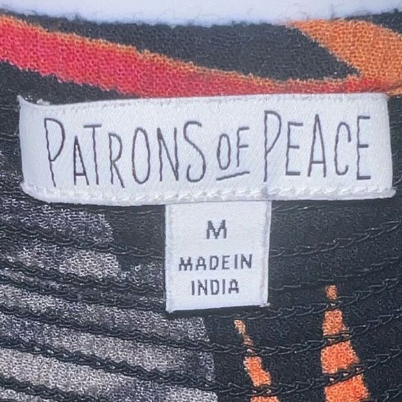 Patrons of Peace Blue & Orange Floral Crop Cami - Picture 6 of 11